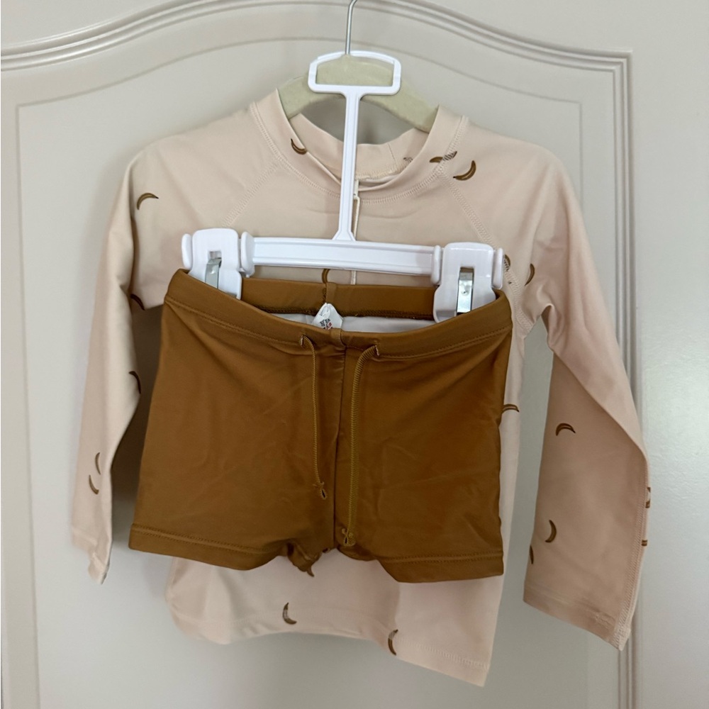 Rylee + Cru Boys Rashguard + Shorts Set - Bananas